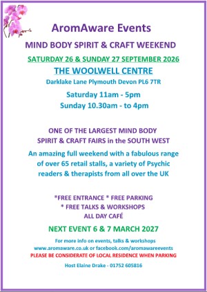 AromAware Events MIND BODY SPIRIT & CRAFT WEEKEND WOOLWELL