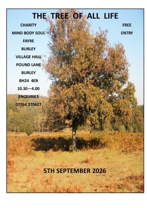 The Tree Of All Life Charity Mind Body Soul Fayre