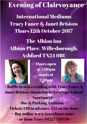 An Evening of Clairvoyance with International Mediums Janet Bristow & Tracy Fance
