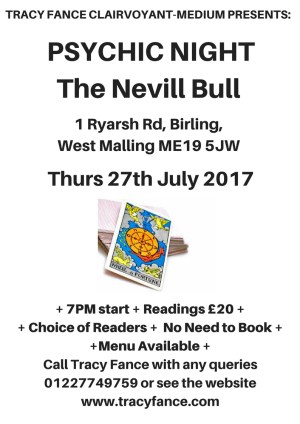 Psychic Night - West Malling - 27th July 2017