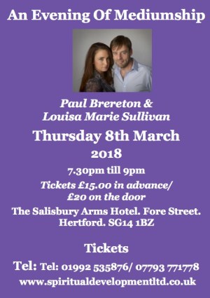 An Evening Of Mediumship 