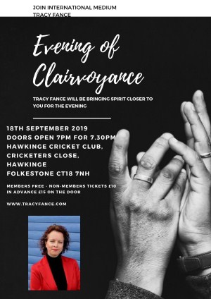 Evening of Clairvoyance with Tracy Fance