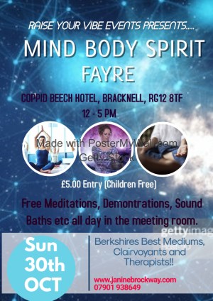 Mind Body Spirit Fayre (Raise your vibe)