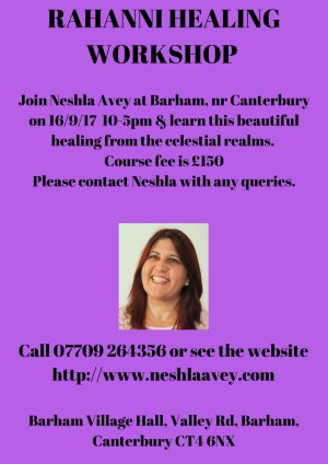 Rahanni Healing Workshop