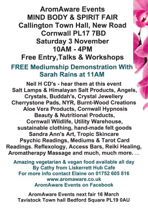 AromAware Events Mind Body & spirit Fair