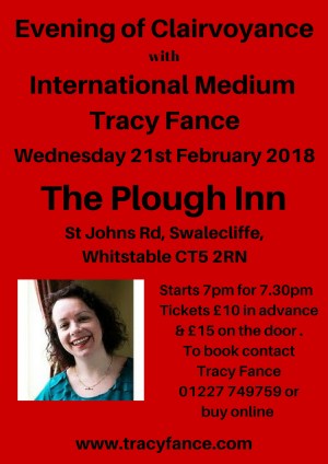 Evening of Clairvoyance with Tracy Fance