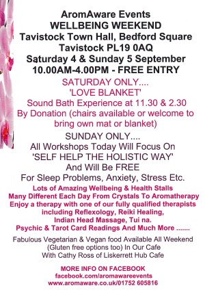 AromAware Event Wellbeing Fair Tavistock