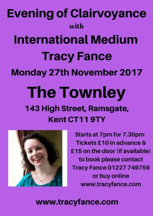 Evening of Clairvoyance with Tracy Fance