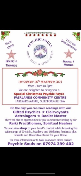Psychic Souls Mind body and Spirit Christmas Fayre 