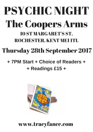 Tracy Fance presents Psychic Night in Rochester, Kent