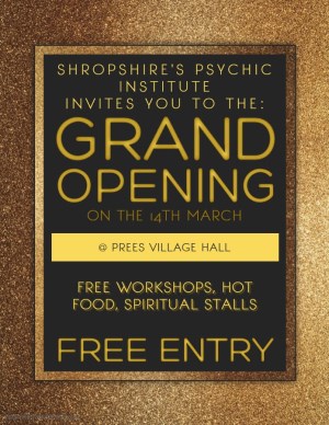 Shropshire's Psychic Institute, Grand Opening Day