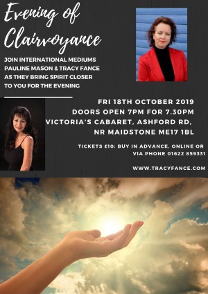 Evening of Clairvoyance with Pauline Mason & Tracy Fance
