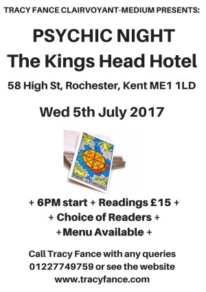 International Clairvoyant-Medium Tracy Fance Presents: Psychic Night