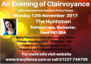 Evening of Clairvoyance with Tracy Fance