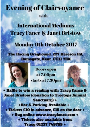 Evening of Clairvoynce with Janet Bristol and Tracy Fance