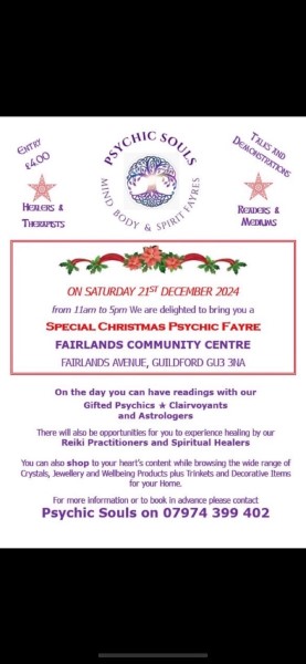 Christmas Fayre by Psychic Souls MBS Fayres 