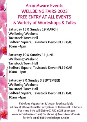 AromAware Events Wellbeing Weekend Tavistock